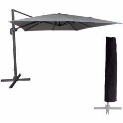 Description générale Profitez de moments de convivialité en toute confiance avec le parasol MOLOKAI. Inclinable et rotatif, i ...
