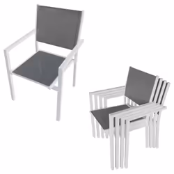 Happy Garden SET1254-50GB ensemble de meubles de jardin Blanc