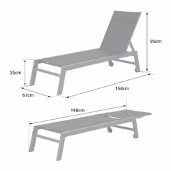 Happy Garden 1281TT chaise d'extérieur - Vue supplémentaire 5