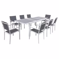 Happy Garden SET1262-50GB, Blanc, 8 siège(s), 910 mm, 560 mm, 1195 mm, 24,5 kg