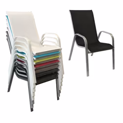 Happy Garden 1225NG-4 chaise d'extérieur Noir
