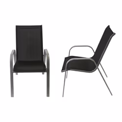Happy Garden 1225NG-6 chaise d'extérieur Noir