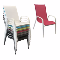 Happy Garden 1225RB-6 chaise d'extérieur Rose