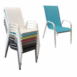 Happy Garden 1225BB-8 chaise d'extérieur Bleu