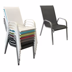 Happy Garden 1225GG-8 chaise d'extérieur Gris