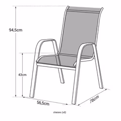Happy Garden 1225VB-8 chaise d'extérieur Vert - Vue supplémentaire 4
