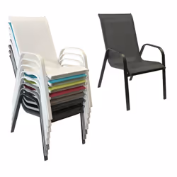 Happy Garden 1225GN-8 chaise d'extérieur Gris