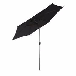 Happy Garden PAR556N parasol de terrasse Rond Noir
