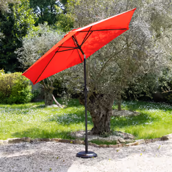 Happy Garden PAR556R parasol de terrasse Rond Rouge