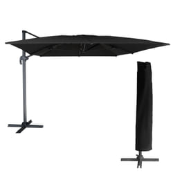 Happy Garden PAR557N-C parasol de terrasse Rectangle Noir