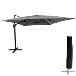 Happy Garden PAR557G-C parasol de terrasse Rectangle Gris