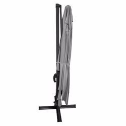 Happy Garden PAR557G-C parasol de terrasse Rectangle Gris