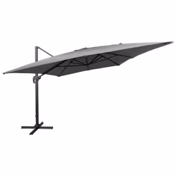 Happy Garden PAR557G-C parasol de terrasse Rectangle Gris