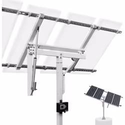 Plus de puissance: Le tracker solaire de suivi uniaxial maximise la puissance de sortie parce que les modules de cellules sol ...