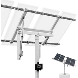 Eco-worthy - Tracker Solaire Support Panneau Solaire de Suivi à Axe Unique (30% de Puissance en Plus) avec contrôleur de Traceur, Grande stabilité,