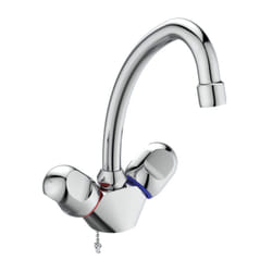 Ideal Standard - Alpha mitigeur lavabo B2037AA chromé , projection 155 mm, avec chaîne rétractable