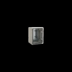 Coffret électrique Abs 400x300x196 étanche Ip65 - Porte Transparente - Avec Plaque