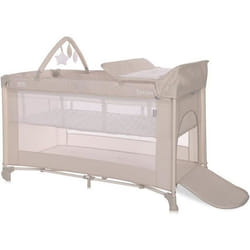 Lit parapluie bébé / Lit pliant / berceau à 2 niveaux Torino 2 PLUS Lorelli - beige