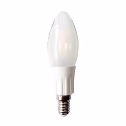 Ampoule LED Filament SMD E14 3W 220V 300LM 300° Blanc chaud 2800K. Bougie forme en verre matt (givre cover) - Optonica LED sk ...