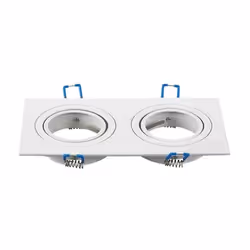 Plafond Carré Aluminium Movable pour Spot LED 2*GU10 SKU 3607 Convient pour les magasins et expositions, ou pour les meubles ...
