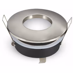 Support de spot LED encastré GU10 et GU5.3 (MR16) rond Couleur Gris Satin IP54