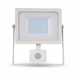 V-TAC VT-4810PIR, 10 W, LED, Blanc, Blanc brillant, 4500 K, 800 lm