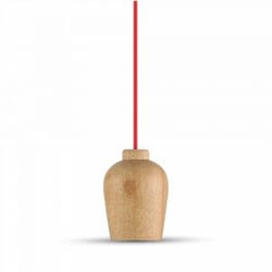 V-TAC 3723 éclairage mural Rouge Adapté à une utilisation à l'intérieur E27 60 W