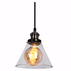 Description Luminaire suspendu design en verre clair pour le salon Ce luminaire est un véritable accroche-regard. Cette suspe ...