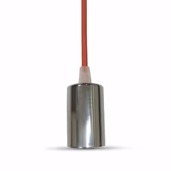 V-TAC VT-7338, 1 ampoule(s), E27, Chrome, Rouge