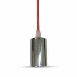 V-TAC VT-7338 éclairage de plafond Chrome, Rouge E27
