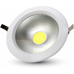 Downlight led Reflector cob Verre opaque 40W rendu 350W Blanc neutre 4500K haut lumens V-tac 1279