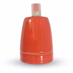 PORTALAMPDA IN PORCELLANA ; Puissance : max 60W Tension : AC : 220-240 V Matière : Chine Couleur : Rouge Compatibilité : l'am ...