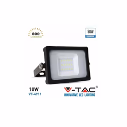 Projecteur Led 10w SMD Ultra mince blanc froid Marque V-Tac - Usage intérieur/Extérieur - 220-240V AC Lumière du Jour 6000K P ...