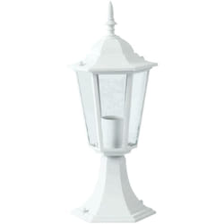 Lanterne extérieure robuste en aluminium style maison de campagne décoration de jardin lampe en verre blanc mat E27 V-Tac 7075