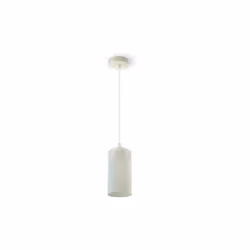 Modern Easy-Elegant Stylish Pendant Light Métal Blanc mat Ф130mm 1MT E27 Mod. 3829 Facile à installer le produit grâce à la c ...