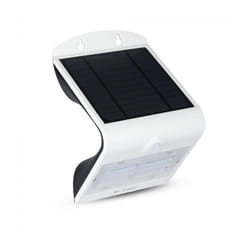 V-tac - Applique led VT-768 3W avec panneau solaire et détecteur de mouvement corps blanc IP65 - sku 7523
