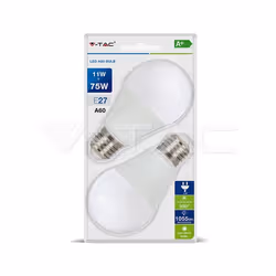 V-TAC VT-2111, 11 W, 75 W, E27, 1055 lm, 20000 h, Blanc chaud