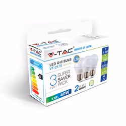 V-TAC VT-2176, 5,5 W, 40 W, E27, 470 lm, 30000 h, Blanc