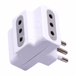V-TAC 8721 adaptateur prise d'alimentation Type L (IT) Type L (IT) + Type F Blanc