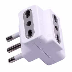V-TAC 8722 adaptateur prise d'alimentation Type L (IT) Type L (IT) + Type F Blanc
