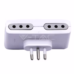 V-TAC 8725, Type L (IT), Type L (IT), 250 V, 50 - 60 Hz, 10 A, Blanc