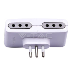 V-TAC 8725 adaptateur prise d'alimentation Type L (IT) Blanc