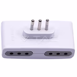V-TAC 8725 adaptateur prise d'alimentation Type L (IT) Blanc