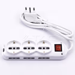 V-TAC 8735, 1,5 m, Intérieure, Type F, Type L, Type L, Blanc, CE, EMC, ROHS