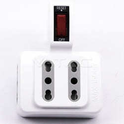 V-TAC 8746 adaptateur prise d'alimentation Type L (IT) Blanc