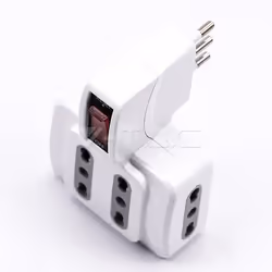 V-TAC 8746 adaptateur prise d'alimentation Type L (IT) Blanc