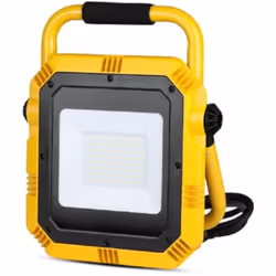 V-tac 946 phare led 50W jaune / noir blanc glace 6400K avec cable 3 mt IP44 4000Lm par samsung