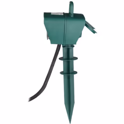 Profitez de la commodité d'alimentation de votre équipement de jardin avec la prise de jardin à deux voies avec un indice de  ...