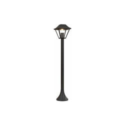 V-tac - Lampadaire led avec support de lanterne en verre E27 Couleur Noir mat h : 95cm IP44