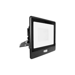 V-tac - VT-158S projecteur led 50W chip samsung smd avec sensor pir blanc chaud 3000K slim noir Boîte de jonction intégrée IP65 - sku 20265